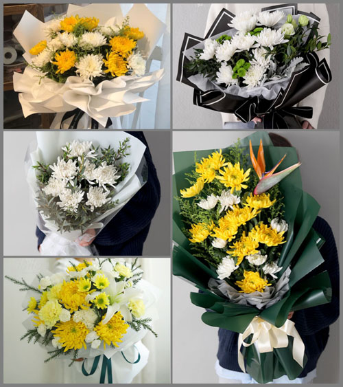 浙江省台州玉环县白事花束代送